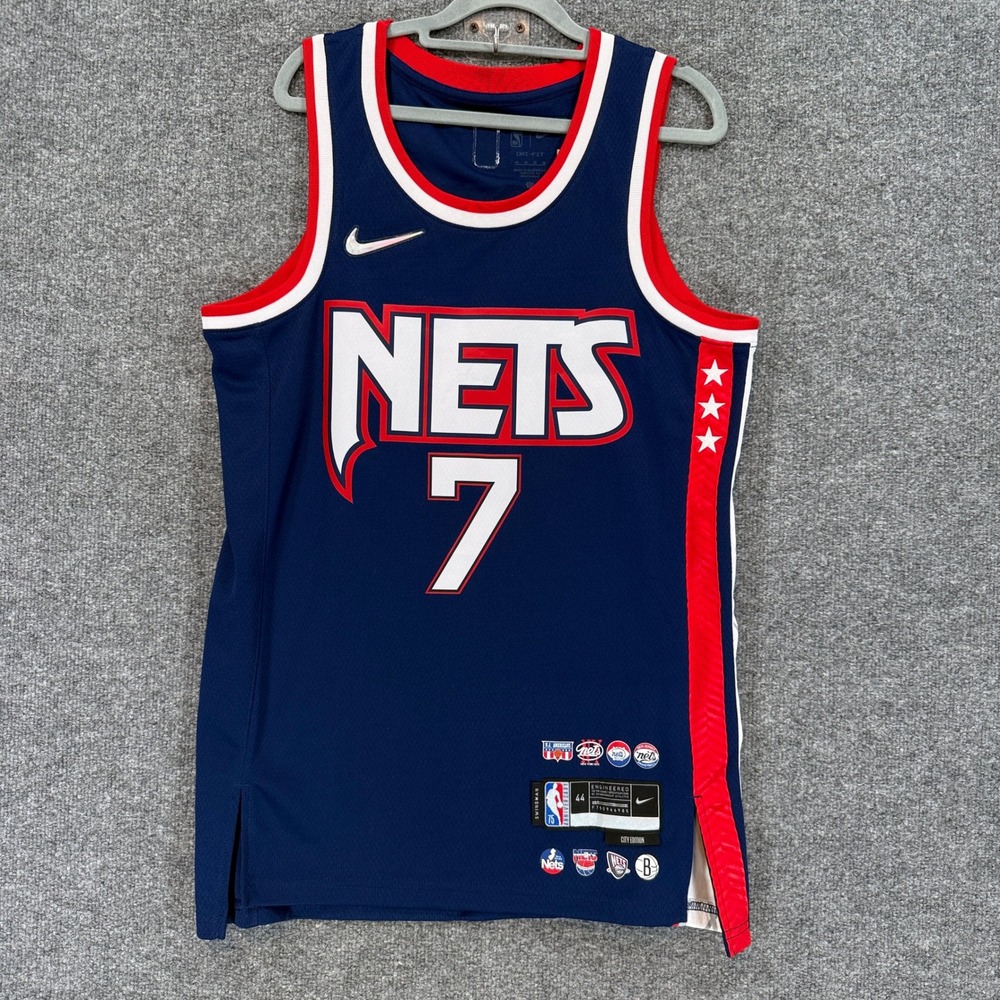 Nike Brooklyn Nets Jersey Mens Medium Navy Kevin Durant City Edition NBA NEW